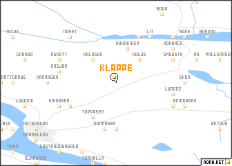 map of Kläppe