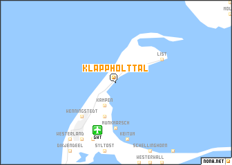 map of Klappholttal