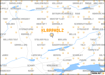 map of Klappholz