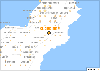 map of Kläppinge