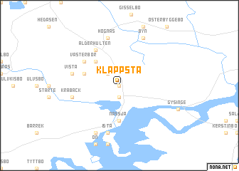 map of Klappsta