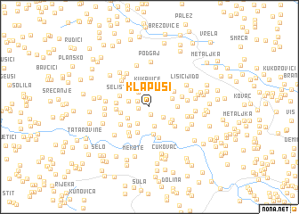 map of Klapusi