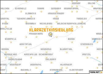 map of Klara-Zetkin-Siedlung