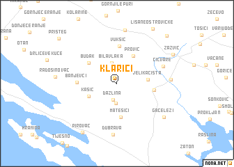 map of Klarići