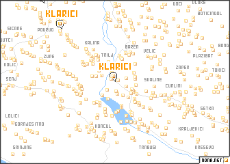 map of Klarići