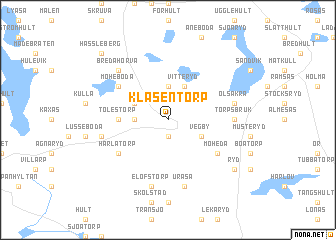 map of Klasentorp