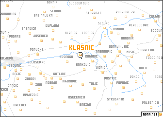 map of Klašnić