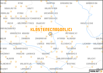 map of Klášterec nad Orlicí