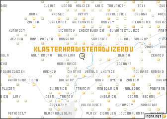 map of Klášter Hradiště nad Jizerou