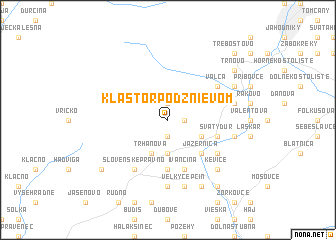 map of Kláštor pod Znievom