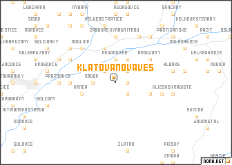 map of Klátova Nová Ves