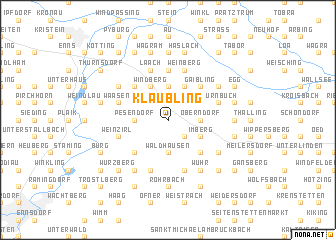 map of Klaubling