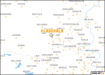 map of Klaukkala