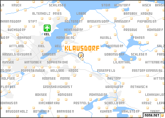 map of Klausdorf