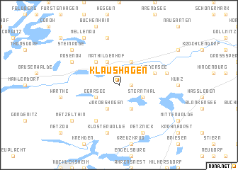 map of Klaushagen