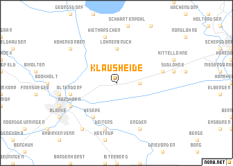 map of Klausheide