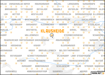 map of Klausheide