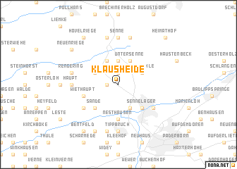 map of Klausheide