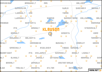 map of Klausön