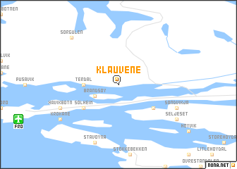 map of Klauvene