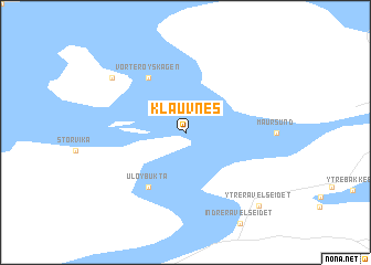 map of Klauvnes