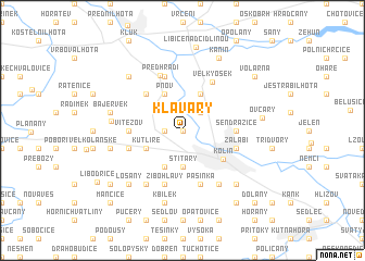 map of Klavary