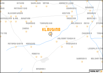 map of Klavdina