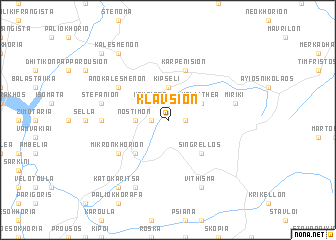 map of Klávsion
