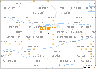 map of Klebany