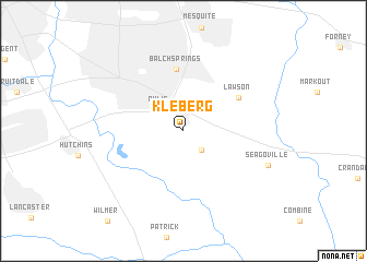 map of Kleberg