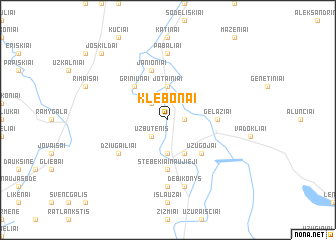 map of Klebonai