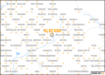 map of Klečkov