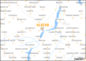 map of Kłecko