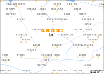 map of Klęczkowo