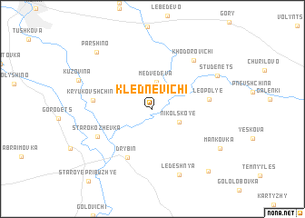 map of Klednevichi