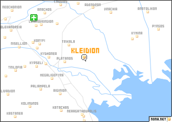 map of Kleidíon
