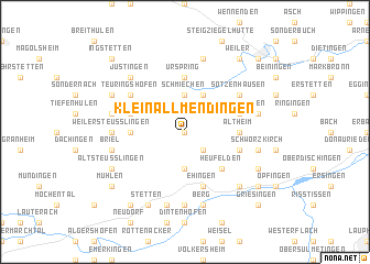 map of Kleinallmendingen