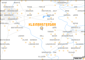map of Klein Amsterdam