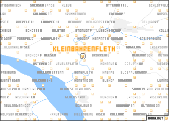 map of Klein Bahrenfleth