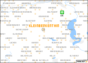 map of Kleinberkenthin