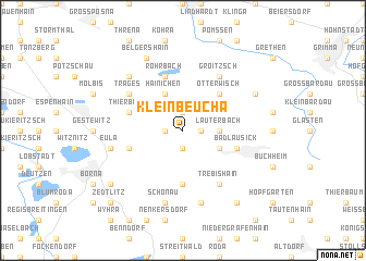 map of Kleinbeucha