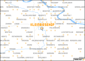 map of Klein Biesehof