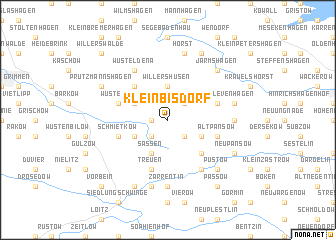 map of Kleinbisdorf
