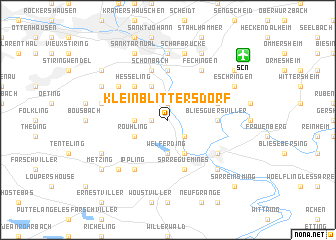 map of Kleinblittersdorf