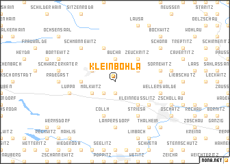 map of Kleinböhla