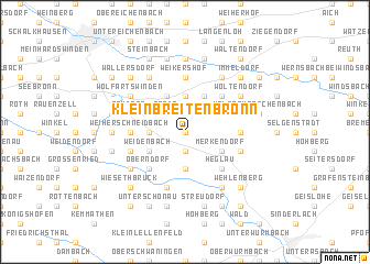 map of Kleinbreitenbronn