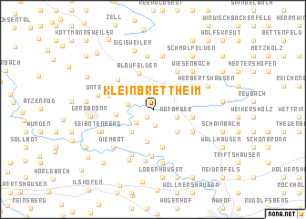 map of Kleinbrettheim