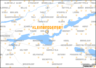 map of Klein Brodersby