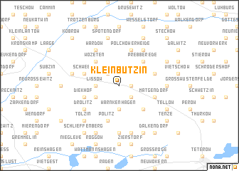 map of Klein Bützin