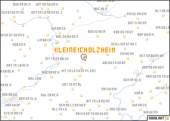 map of Kleineicholzheim